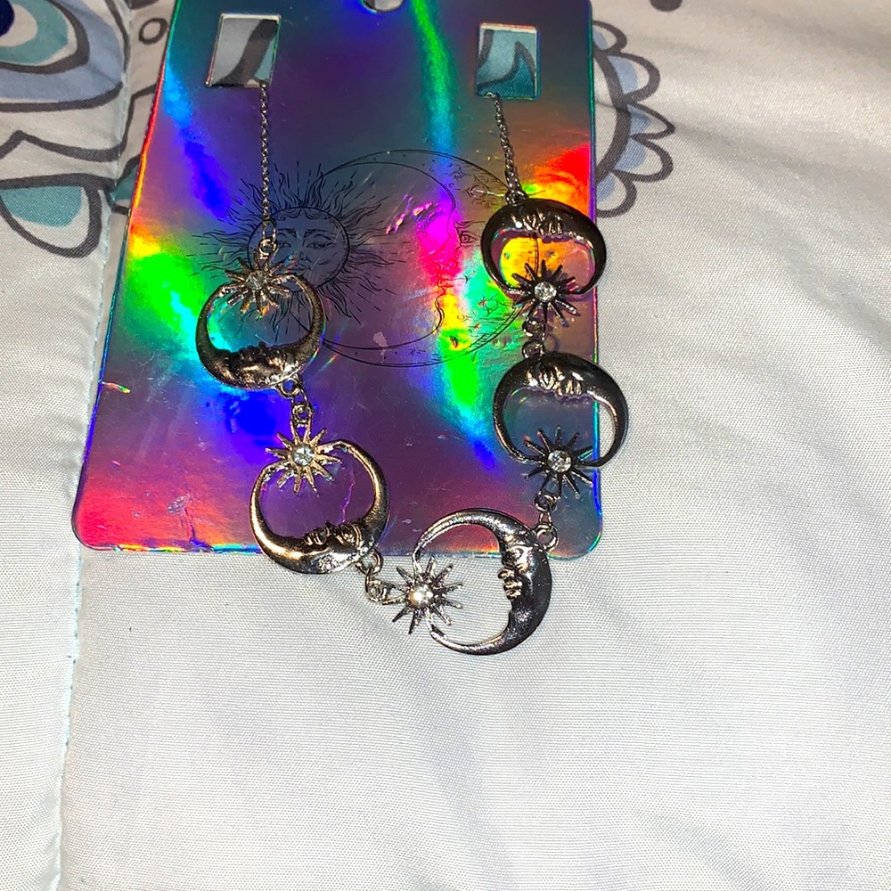 Moon and stars necklace